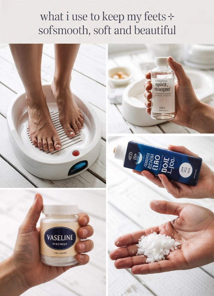 Easy DIY Foot Soak and Scrub for Dry Cracked Heels at Home