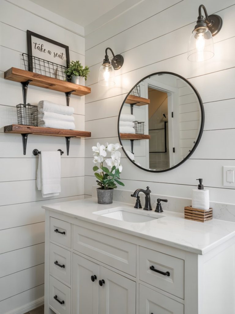 Budget Half Bath Remodel Before and After: Small Bathroom Ideas with DIY Tips