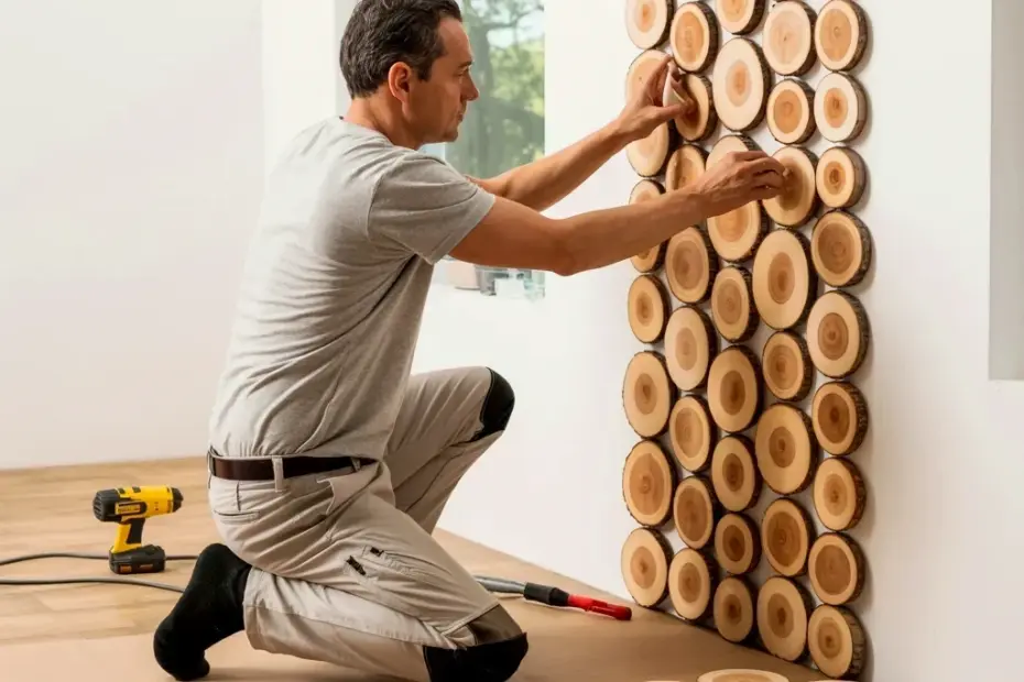 Tropical Wall Art Mockup | Budget-Friendly Living Room Decor Ideas for Wood Accent Walls